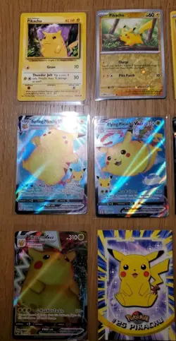 Pokemon Pikachu Assorted Lot - 12 Cards - Assorted Sets - No Doubles - Image 2