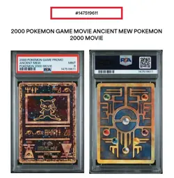 Ancient Mew PROMO PSA MINT 9 graded Pokemon Card Vintage 2000 Movie (NEW CERT) - Image 3