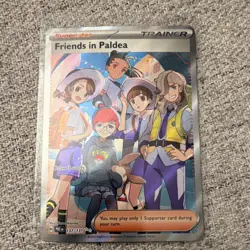 Pokemon Friends in Paldea Full Art Trainer Ultra Rare Holo Card 137/131 - Image 1