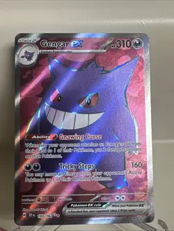 Gengar EX TCG Full Art Ultra Rare Holo Card 193/162 Temporal Forces - Image 1