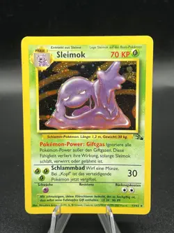Pokemon TCG Card - Muk Fossil 13/62 Holo Rare German Sleimok 1999 Vintage MP XF1 - Image 1