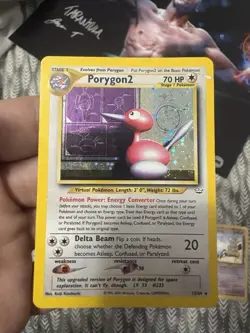 Porygon2 Neo Revelation Holo Rare Card 12/64 Pokemon TCG HP/DMG-c - Image 2