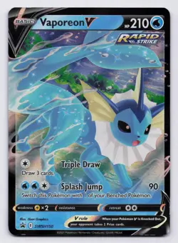 Vaporeon V Holo Promo SWSH: Sword & Shield Promo Cards SWSH150 NM - Image 1