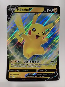 Pikachu V SWSH198 Jumbo Cards Holo - Image 1