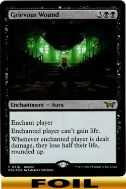 Grievous Wound - FOIL PROMO - Duskmourn: House of Horror - NM MTG - Image 1