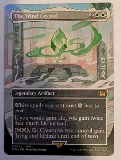 The Wind Crystal (Borderless) #330 Final Fantasy Regular NM - Image 1