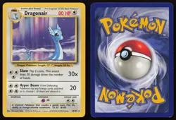 Dragonair 18/102 Rare Base Set Unlimited Pokemon LP - Image 3