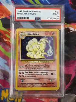 Ninetales Holo PSA 9 1999 Pokemon Base Set #12 - Image 1