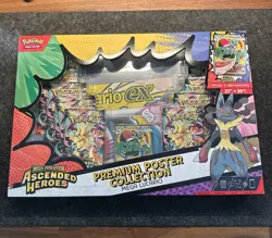 Pokemon Ascended Heroes Premium Poster Collection Mega Lucario - NEW/SEALED - Image 1