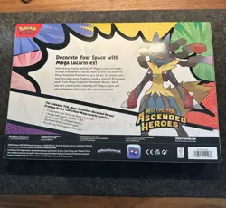 Pokemon Ascended Heroes Premium Poster Collection Mega Lucario - NEW/SEALED - Image 2