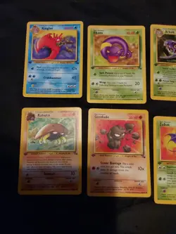 1999 Pokemon Fossil 1st Ed Card Lot 8 Cards. Collectible Card Game Movie - Image 2