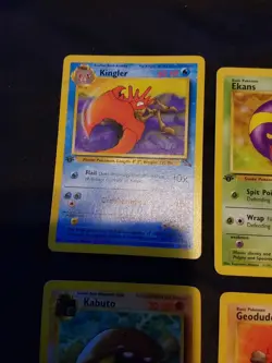 1999 Pokemon Fossil 1st Ed Card Lot 8 Cards. Collectible Card Game Movie - Image 4