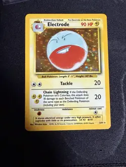 Electrode 2/64 LP/NM Holo Rare No Set Symbol Error Jungle Pokemon Card! - Image 1