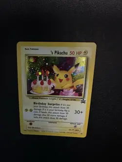 Pokemon Birthday Pikachu holofoil Black Star promo #24 - Image 2