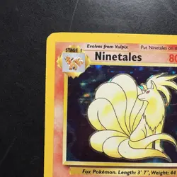 Pokemon Vintage Holo Ninetales Base Set WotC 1999 - Image 2