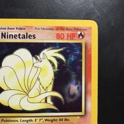 Pokemon Vintage Holo Ninetales Base Set WotC 1999 - Image 3