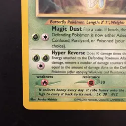 Pokemon Vintage Rare Butterfree 19/75 Neo Discovery WotC - Image 5