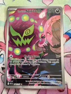 Pokemon TCG Cynthia's Spiritomb 244/217 Illustration Rare Ascended Heroes NM - Image 1
