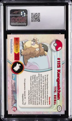 2000 POKEMON TOPPS SER 2 #115 KANGASKHAN CGC 10 GEM MINT - Image 2
