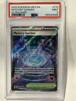 2025 Pokemon MEG EN Mystery Garden 172/132 Ultra Rare PSA 9 Mint - Image 1