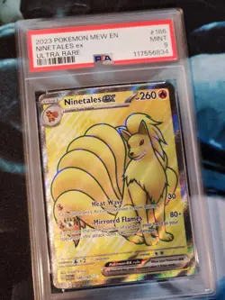 Pokemon Ninetales ex 186/165 151 Shiny Ultra Rare Holo PSA 9 MINT 🔥🔥🔥 - Image 1