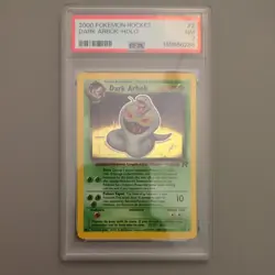 Pokemon Dark Arbok TCG 2/82 Holo Unlimited PSA 7 - Image 1