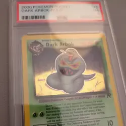 Pokemon Dark Arbok TCG 2/82 Holo Unlimited PSA 7 - Image 3