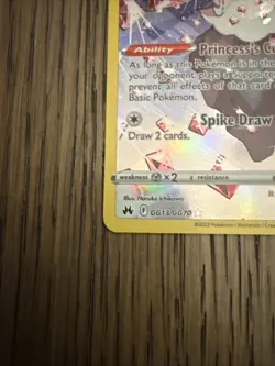 Pokemon Diancie GG13/GG70 Crown Zenith Ultra Rare Full Art Holo 2023 Basic - Image 3