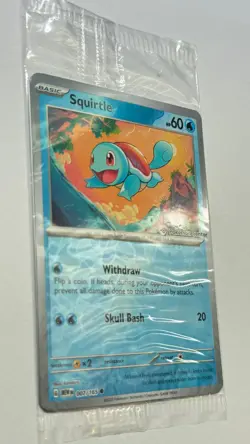 Pokemon TCG 151 Squirtle 007/165 Pokemon Center Exclusive Promo | Sealed - Image 2