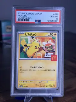PSA 10 Pikachu 020/M-P McDonald's Promo Japanese Pokemon 2025 US SELLER - Image 1