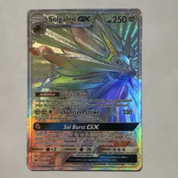 Pokemon Solgaleo GX Secret Rare Full Art Holo 155/149 Sun and Moon HP - Image 1