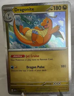 Dragonite 149/165 Cosmos Holo 151 Promo Pokemon - PERFECT SWIRL - Image 1