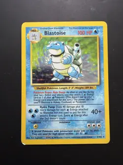 Pokemon Blastoise Base Set Unlimited Holo Rare #2 - Image 1