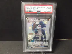 2019 POKEMON SUN & MOON HIDDEN FATES #SV66 FULL ART/LYCANROC GX PSA 10 - Image 1