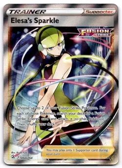 Elesa's Sparkle 260/264 Ultra Rare Fusion Strike Pokemon Holo Near Mint - Image 1