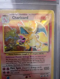 1999 Pokemon Base Set Charizard Holo #4 – PSA 1 – Unlimited – Vintage WOTC - Image 4