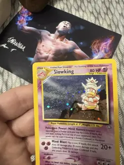 Pokemon TCG Slowking 14/111 Neo Genesis Holo - DMG - Image 2