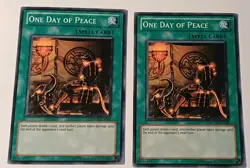 2x) One Day of Peace PHSW-EN060 Near Mint! - Image 1