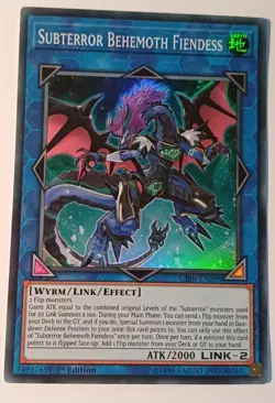 Subterror Behemoth Fiendess - CIBR-EN098 - Super Rare - 1st Edition VLP YuGiOh! - Image 1