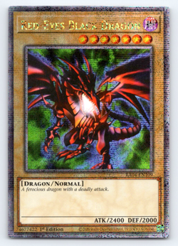 RA04-EN109 Red-Eyes Black Dragon SD1 ART QUARTER CENTURY Secret Rare Yugioh - Image 1