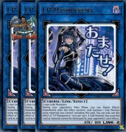Yugioh! 3x I:P Masquerena RA05-EN105 Ultra Rare 1st Ed NM - Image 1