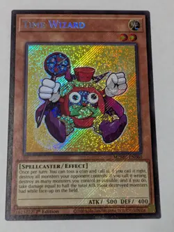 Time Wizard Chibi Art Secret Rare Yugioh! MZMU - Image 1