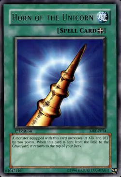 Horn Of The Unicorn - Rare 1st Edition MRL-E054 - LP - YuGiOh - Image 1