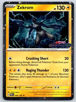 Zekrom (Cosmos Holo) [Stamped] Paradox Rift 066/182 Pokemon Card NM - Image 1