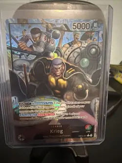 ONE PIECE ENGLISH Krieg (Alt Art) OP15-001 L Adventure on KAMI's Island - NM - Image 1