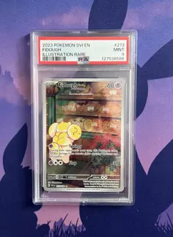 2023 POKEMON SVI EN-SCARLET & VIOLET ILLUSTRATION RARE #213 FIDOUGH PSA 9 - Image 1