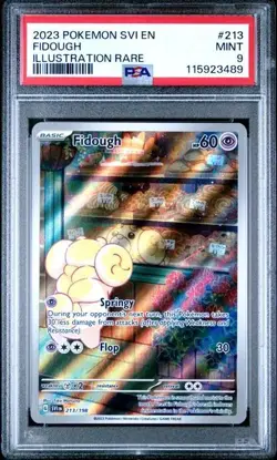 2023 POKEMON SVI EN-SCARLET & VIOLET ILLUSTRATION RARE #213 FIDOUGH PSA 9 - Image 1
