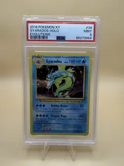 The Pokemon Company Gyarados Evolutions 34/108 PSA 9 Holo Rare Pokemon TCG - Image 1