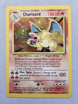 Pokemon CHARIZARD BASE SET HOLO RARE 4/102 Wizards Of The Coast 1999 Pokemon TCG - Image 3