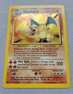 Pokemon CHARIZARD BASE SET HOLO RARE 4/102 Wizards Of The Coast 1999 Pokemon TCG - Image 4